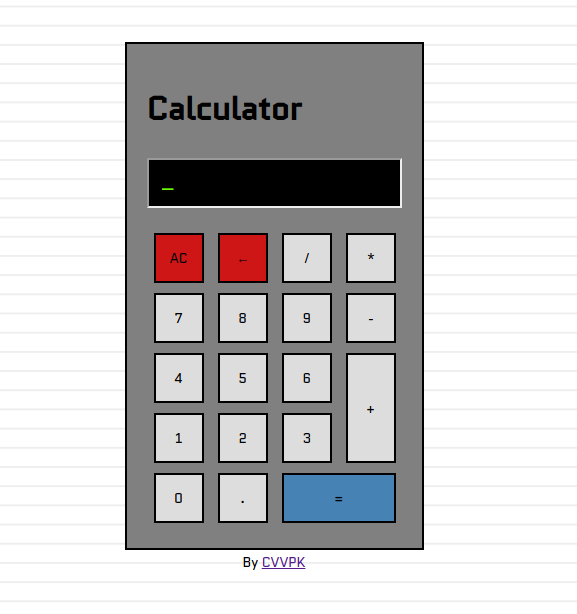 Js Calculator Preview